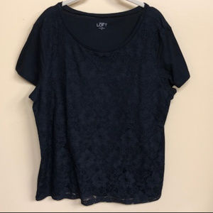 Loft Lace Detail T-Shirt
